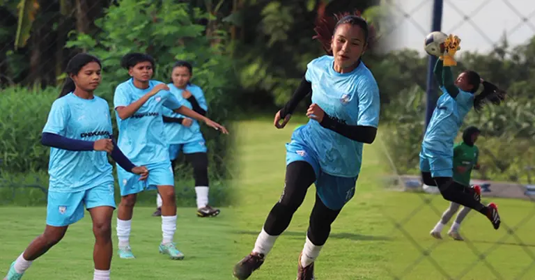 বাংলাদেশের নারী ফুটবল দলের অনুশীলন